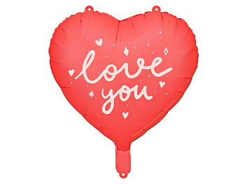 Folieballong Love you Röd mix