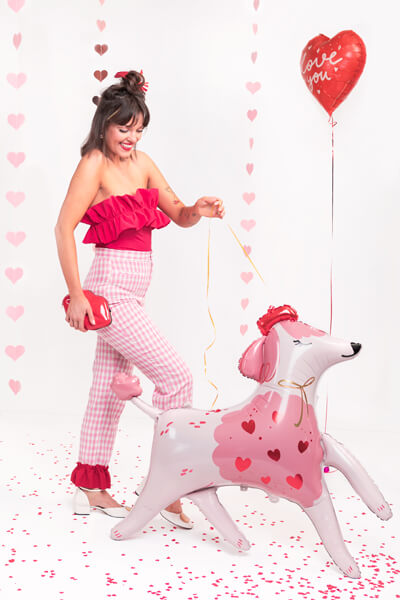 Folieballong Love you Röd mix - 2