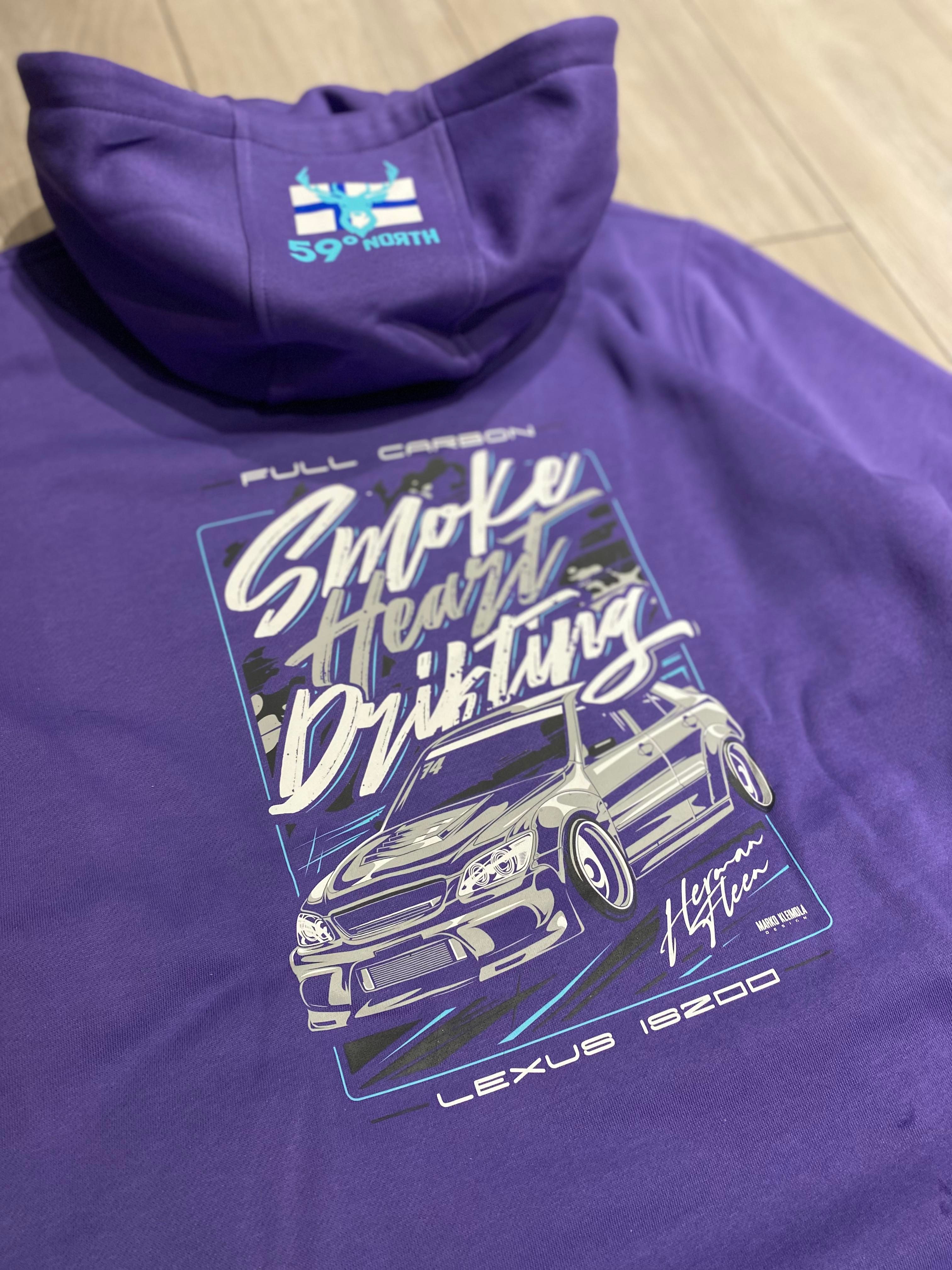 Smokeheart Drifting Hoodie lila - 2