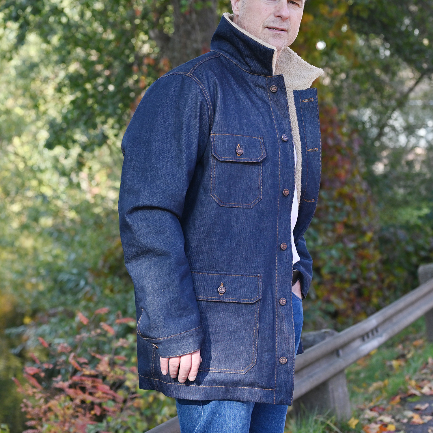 Hybrid denimjakke - 9
