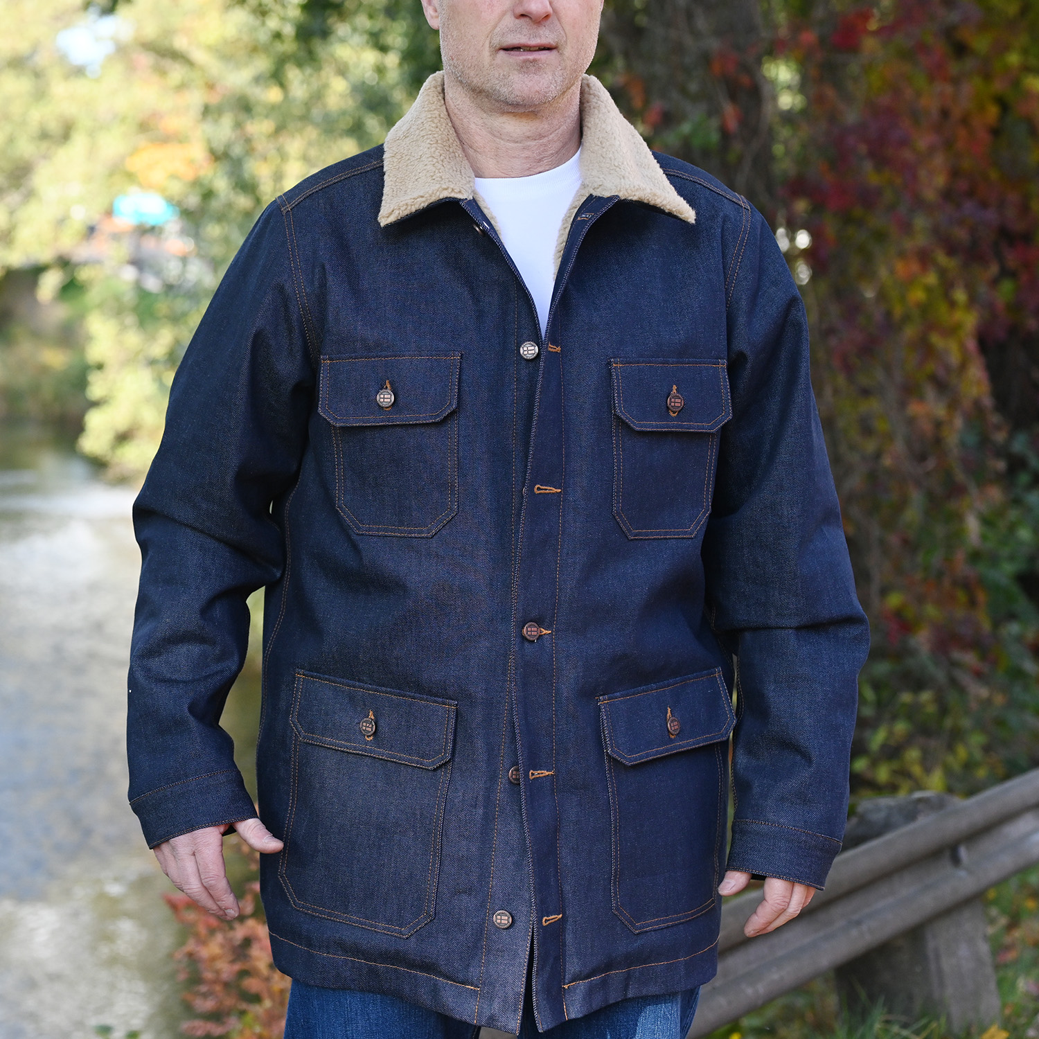 Hybrid denimjakke - 7