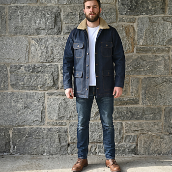Hybridjacka denim