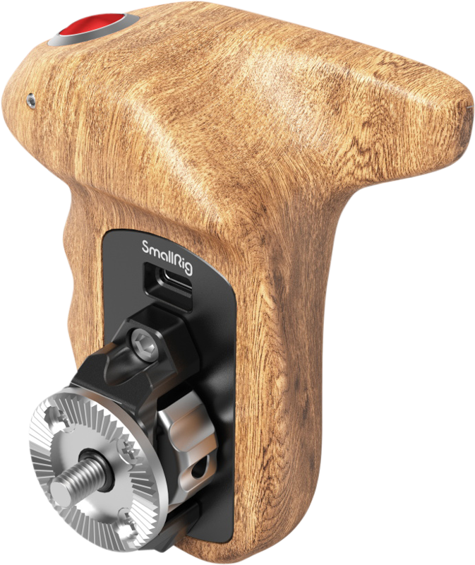 Smallrig 3324 Rosette Side Handle Wood med Record Start/Stop Remote Trigger – för filmskapare - 2