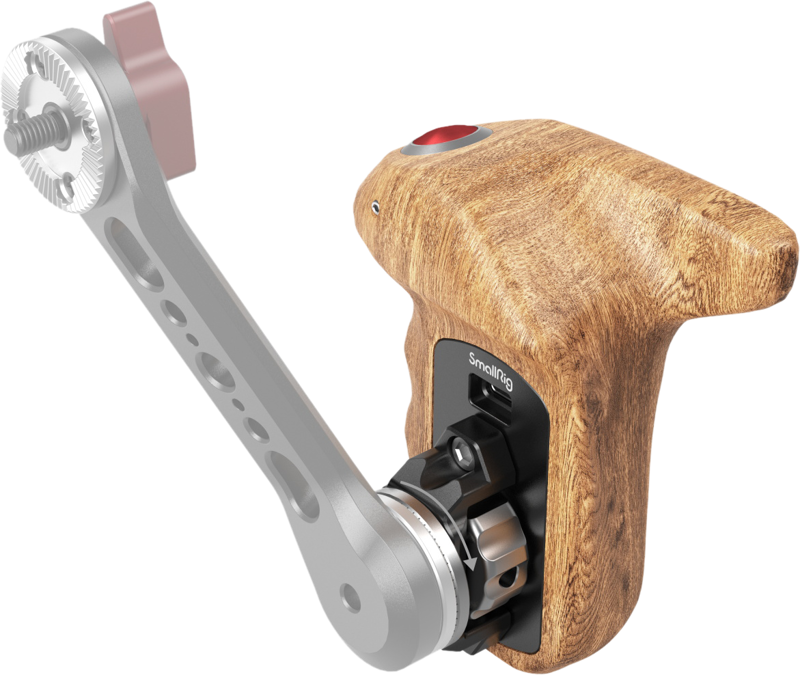 Smallrig 3324 Rosette Side Handle Wood med Record Start/Stop Remote Trigger – för filmskapare - 4