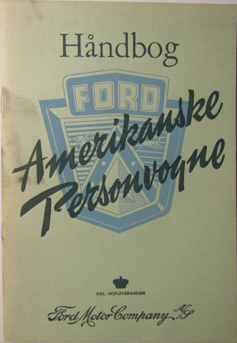 1955 Ford Håndbog Dansk
