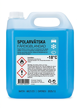 FÄRDIGBLANDAD SPOLARVÄTSLA 4 LITER -18 °C