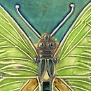 リサラーソン  陶板　蝶 BUTTERFLY　FJARILSPLATTORシリーズ 1971年 23cm 