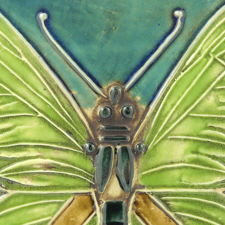 リサラーソン  陶板　蝶 BUTTERFLY　FJARILSPLATTORシリーズ 1971年 23cm 