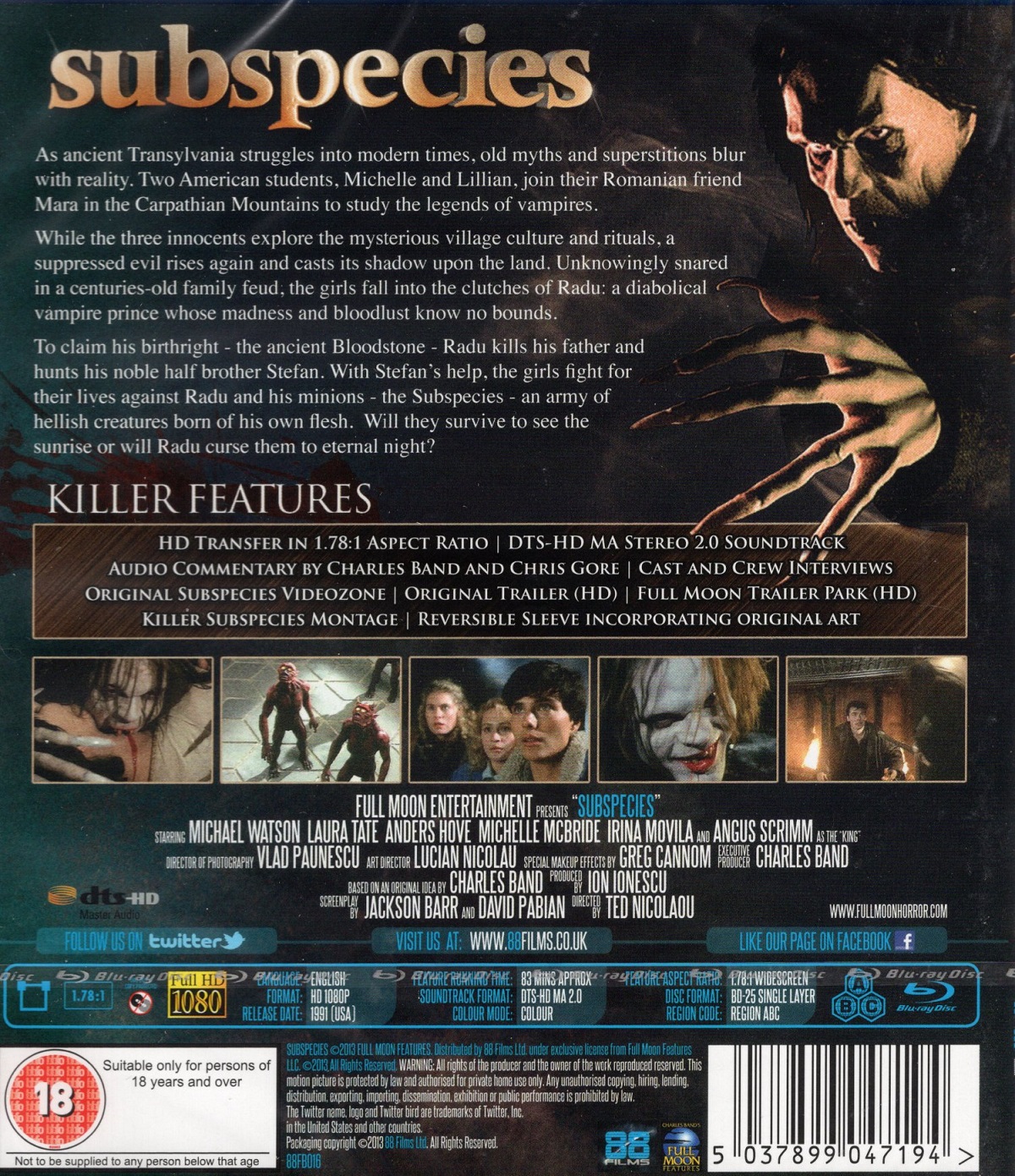 Subspecies (ej svensk text) (Blu-ray) - 2