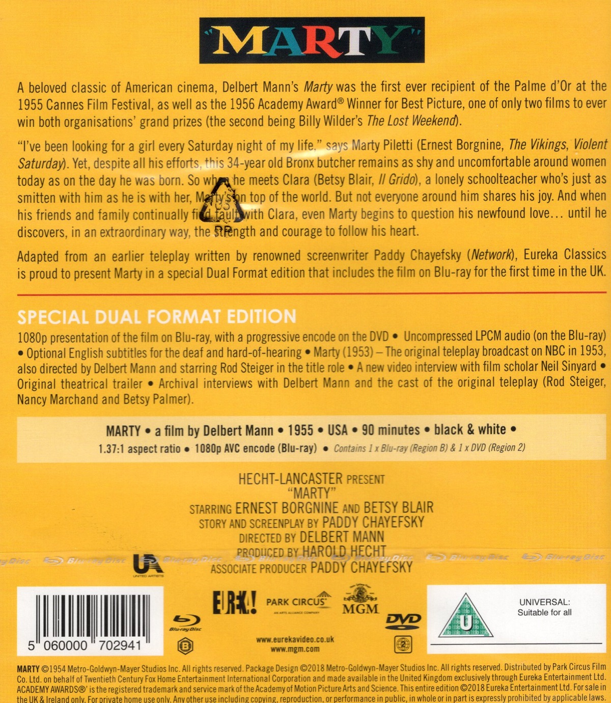 Marty (ej svensk text) (Blu-ray + DVD) - 2
