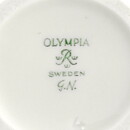 Gunnar Nylund (Olympia 1940s) White Cylinder Vase with Openwork Decor 27 cm