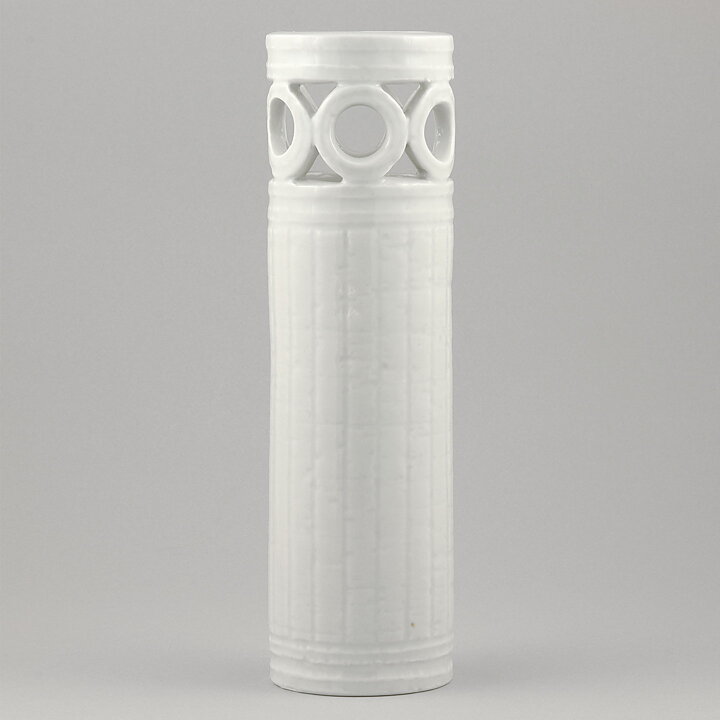グナー・ニールンド   素朴なホワイトのベース Vase  27cm (1940年代) 