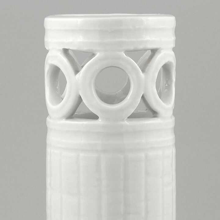 グナー・ニールンド   素朴なホワイトのベース Vase  27cm (1940年代) 