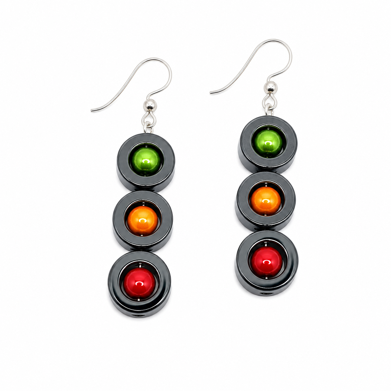 Earrings  Triana  multicolored Hematite