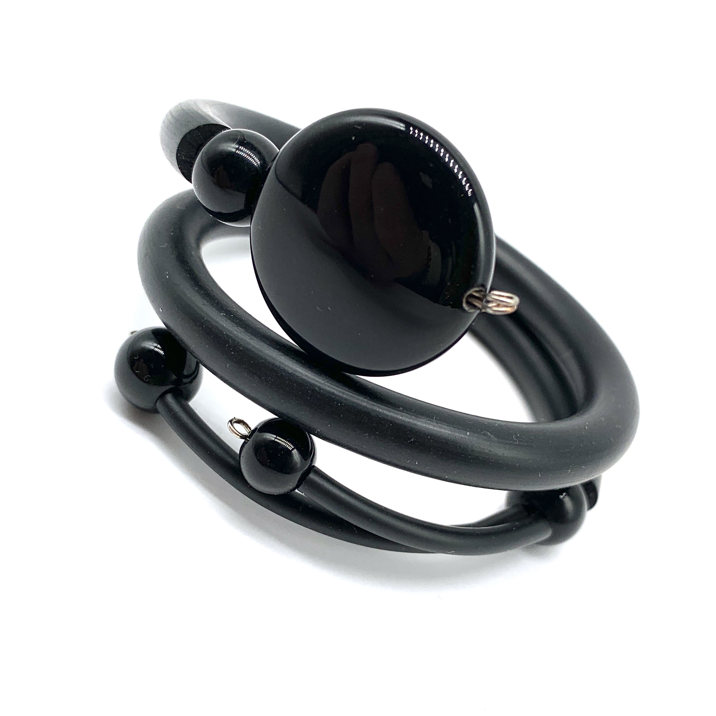 Bracelet Veronica Rubber black Onyx
