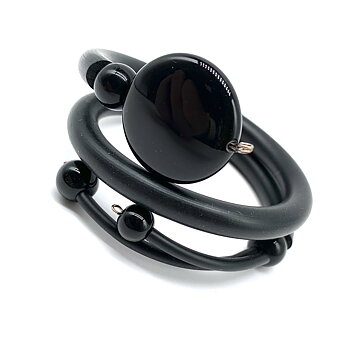 Bracelet Veronica Rubber black Onyx