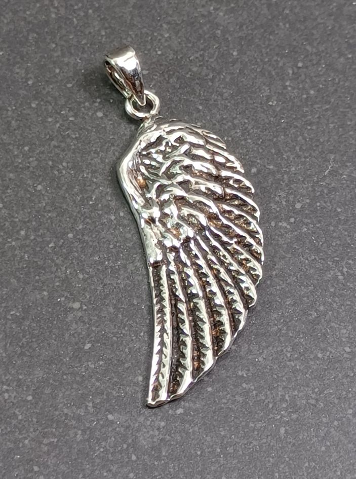 Silver Fjäder hänge