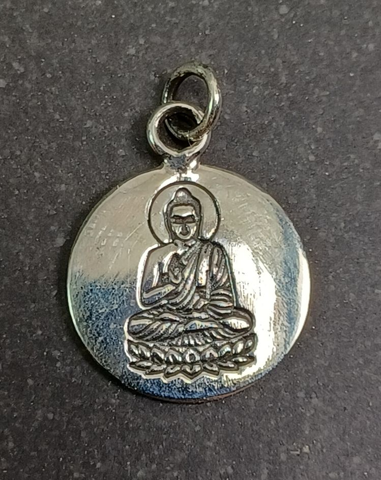 Buddha Amulett hänge i Silver