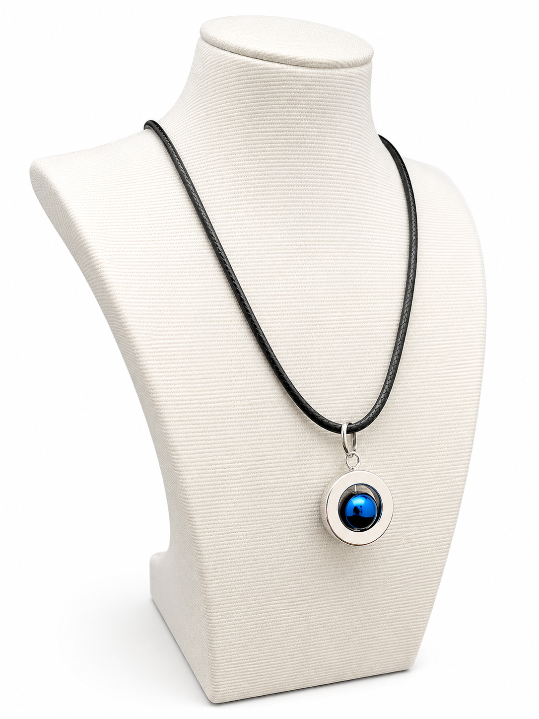 Halsband  Selma Silver & blå  Hematit