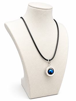 Necklace Selma Silver &  Blue Hematite