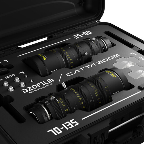 DZOFilm Catta Zoom 35-80 & 70-135mm T2.9 Cine Zoom 2-Lens Bundle E-Mount Black - 4