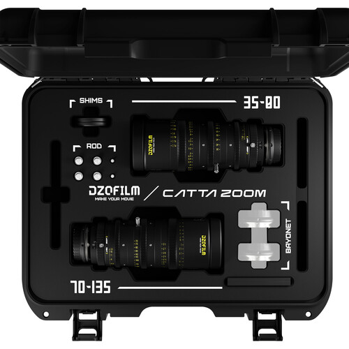 DZOFilm Catta Zoom 35-80 & 70-135mm T2.9 Cine Zoom 2-Lens Bundle E-Mount Black - 3