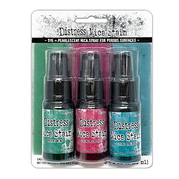Tim Holtz Mica Sprays 29ml x 3/Pkg - Holiday 4
