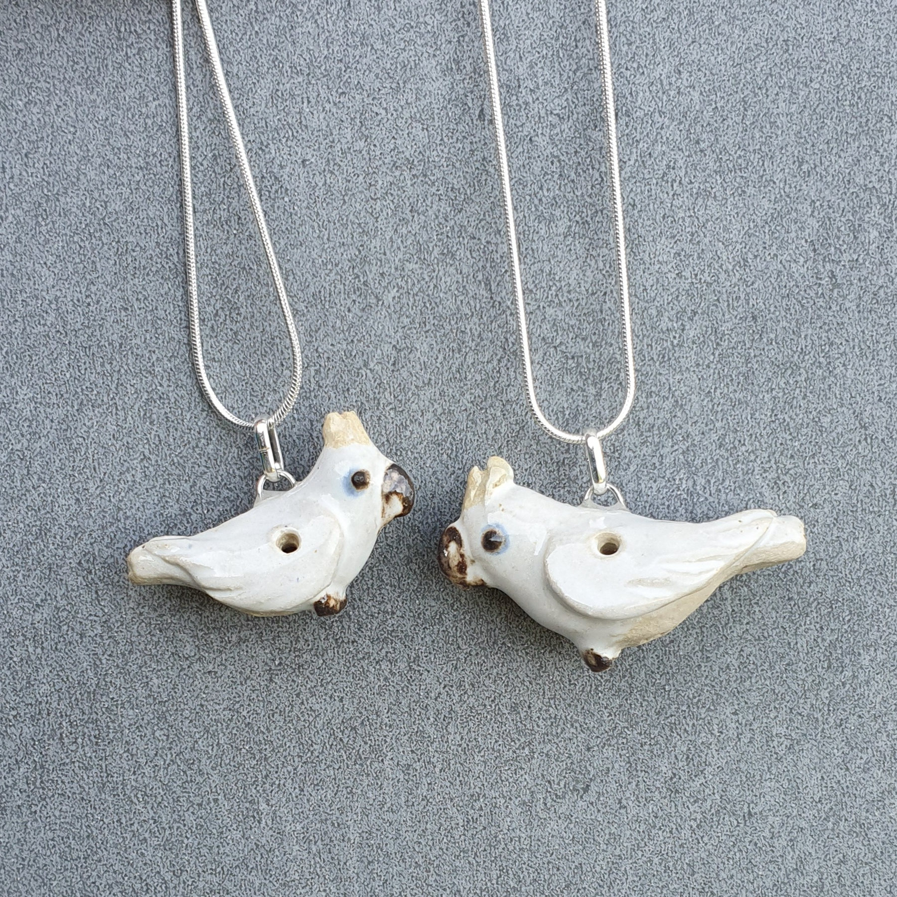 Cockatoo necklace whistle