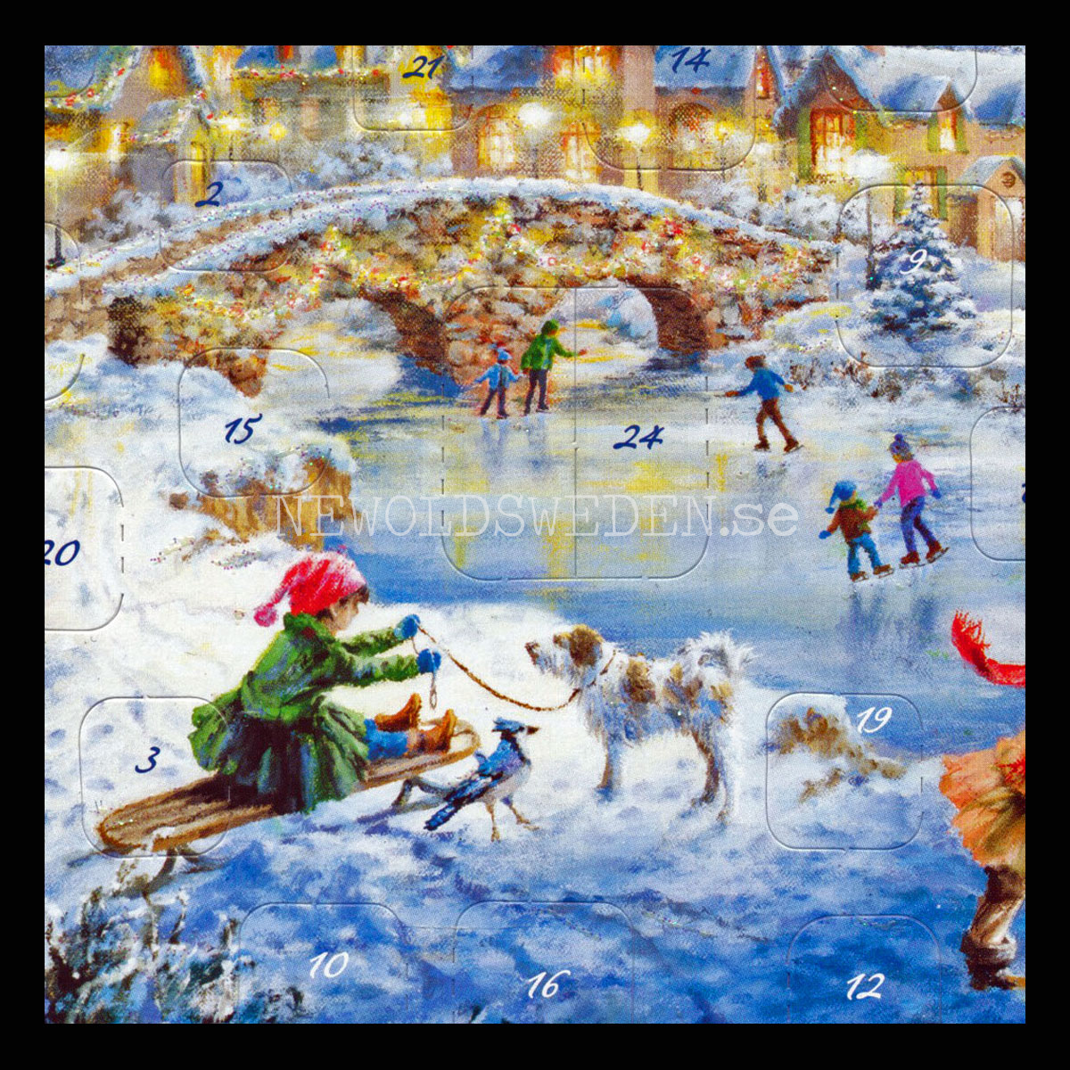 Adventskalenderkort Dubbel-kort med kuvert - 990 - 2
