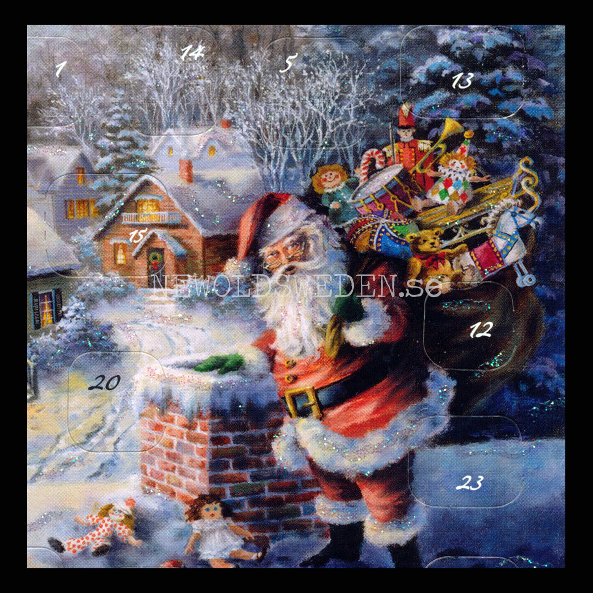 Adventskalenderkort Dubbel-kort med kuvert - 990 - 2