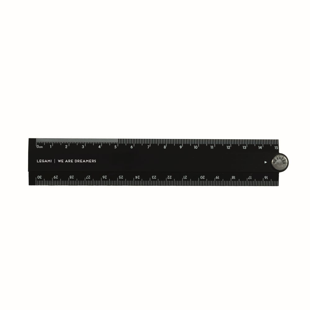 Folding Ruler, hopfällbar linjal och vinkelmätare, 30 cm - 5