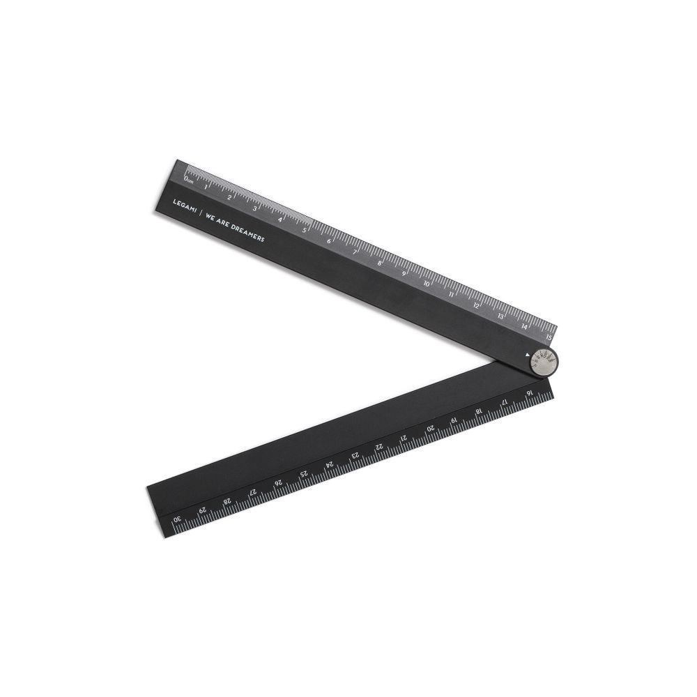 Folding Ruler, hopfällbar linjal och vinkelmätare, 30 cm - 4