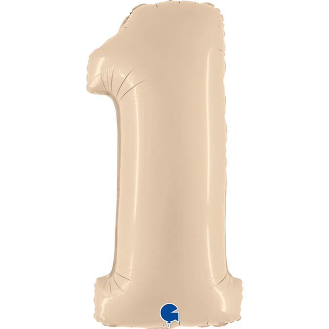 Sifferballonger Satin Cream 100 cm  - 4
