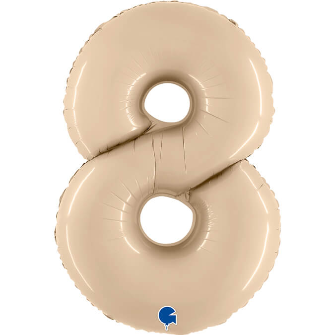 Sifferballonger Satin Cream 100 cm  - 12
