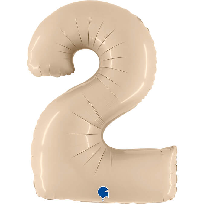 Sifferballonger Satin Cream 100 cm  - 5