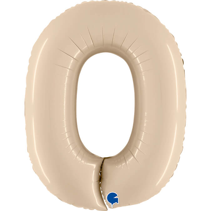 Sifferballonger Satin Cream 100 cm  - 3