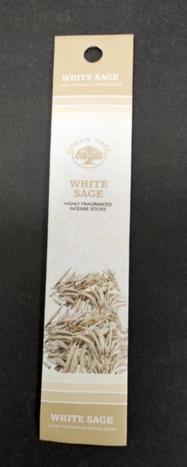 Vit Salvia / White Sage Rökelse  - Mini pack - 5pinnar - Green Tree