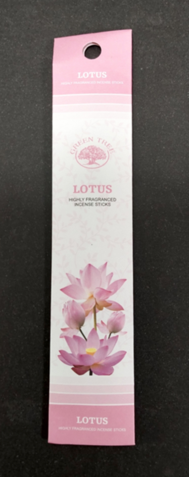 Lotus Rökelse  - Mini pack - 5pinnar - Green Tree