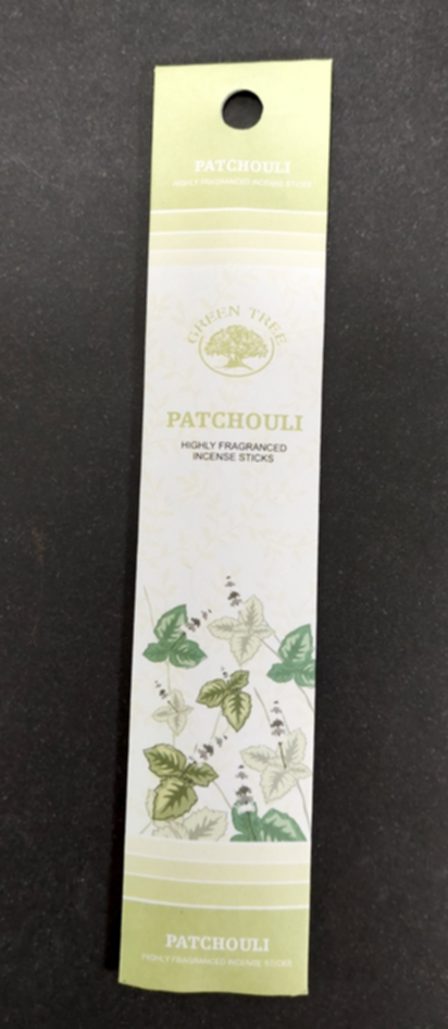 Patchouli  Rökelse  - Mini pack - 5pinnar - Green Tree