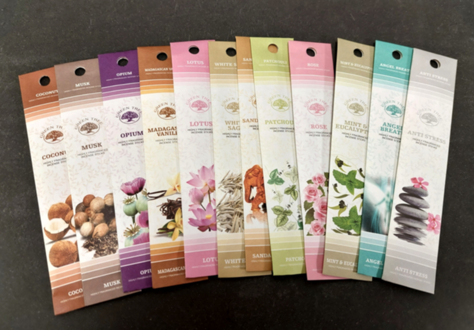  Green Tree Rökelse  - Mini Size - 12pack