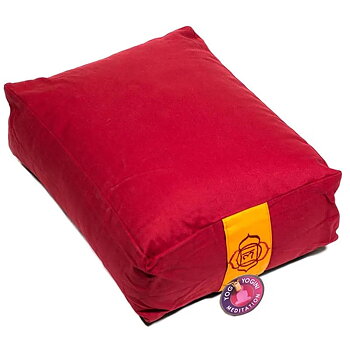  Chakra Meditationskudde  Yoga Bolster  -  Röd 