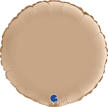 Folieballong Rund 45 cm Satin Nude