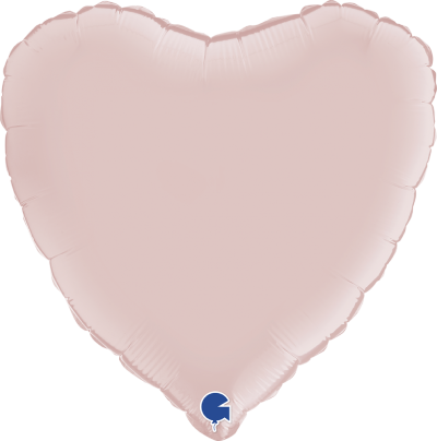 Folieballonger Hjärta 45 cm Satin Pastell Rosa
