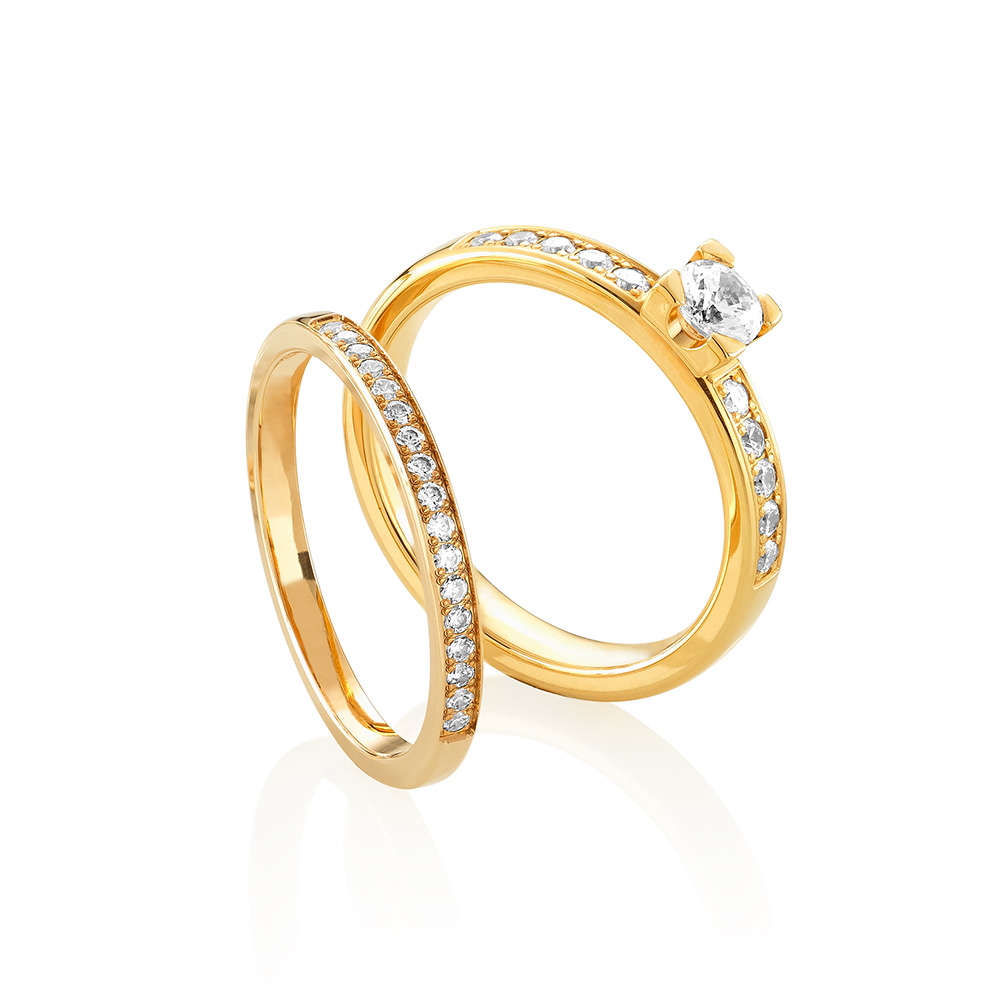 9112-3K Sten: 1×0,30 ct & 10×0,02 ct Fattning: EF1/Estelle 0,20ct