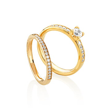 9112-3K Sten: 1×0,30 ct & 10×0,02 ct Fattning: EF1/Estelle 0,20ct