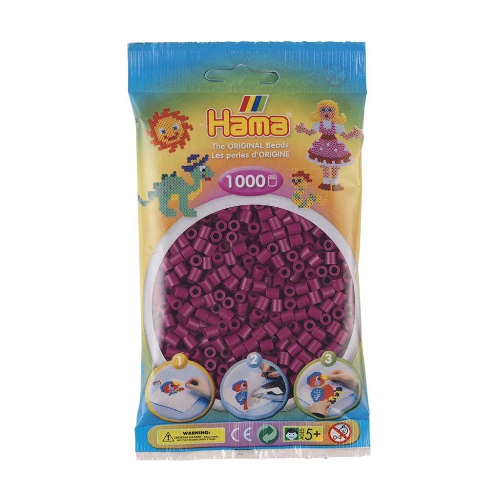 Hama Pärlor Midi 1000 st, Plum