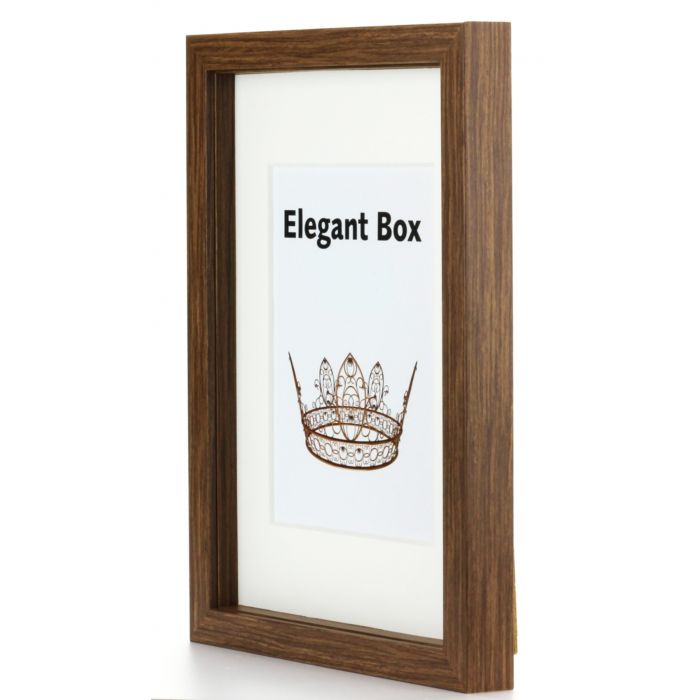 50x70 Elegant Box Brun Ram