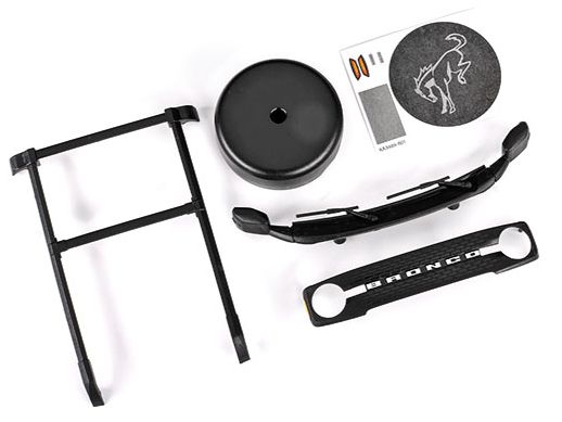 Traxxas 9715 Roof rack, grille, spare tire cover TRX-4M