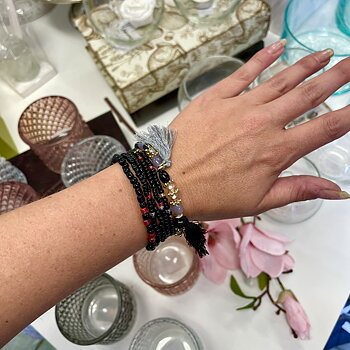 Armband Fashion Tassel svart