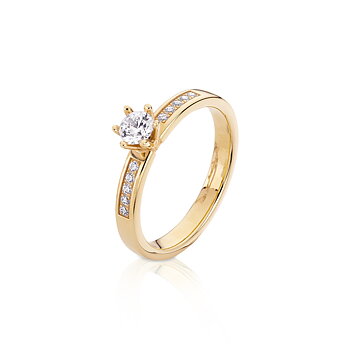 9115-3K Sten: 1×0,32 ct & 10×0,01 ctFattning: EF10